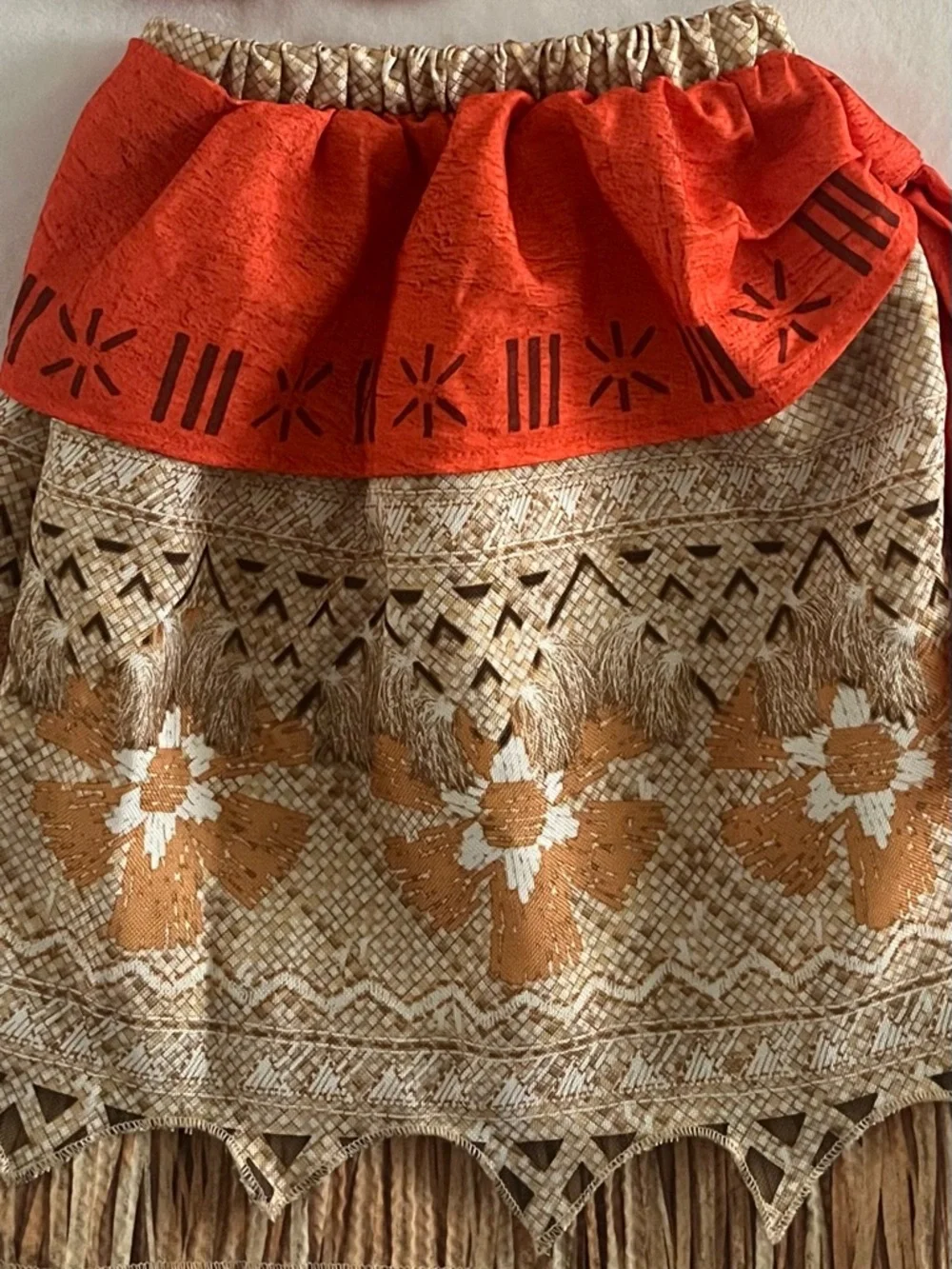 Disney Collection Moana Two-Piece Halter Top and Fringe Skirt Set Size 3
